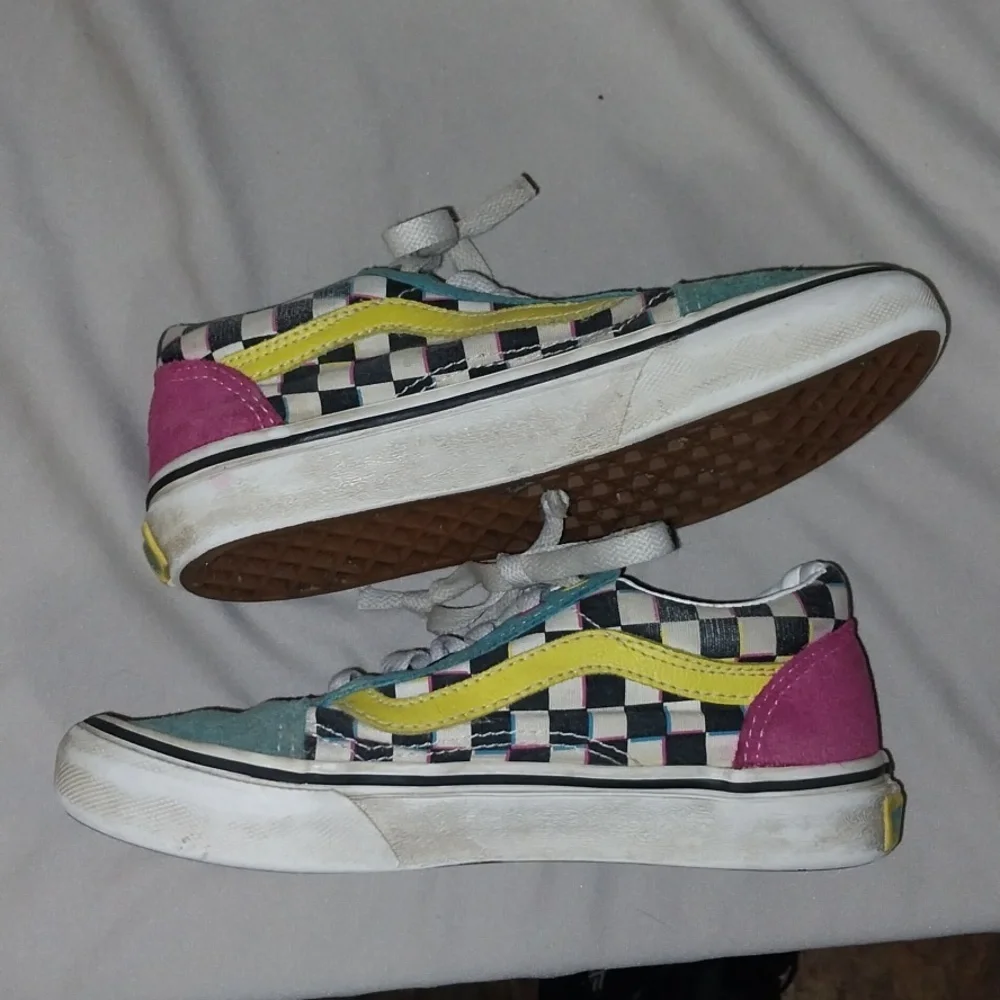 Vans Old Skool checkered sneakers kids 1
